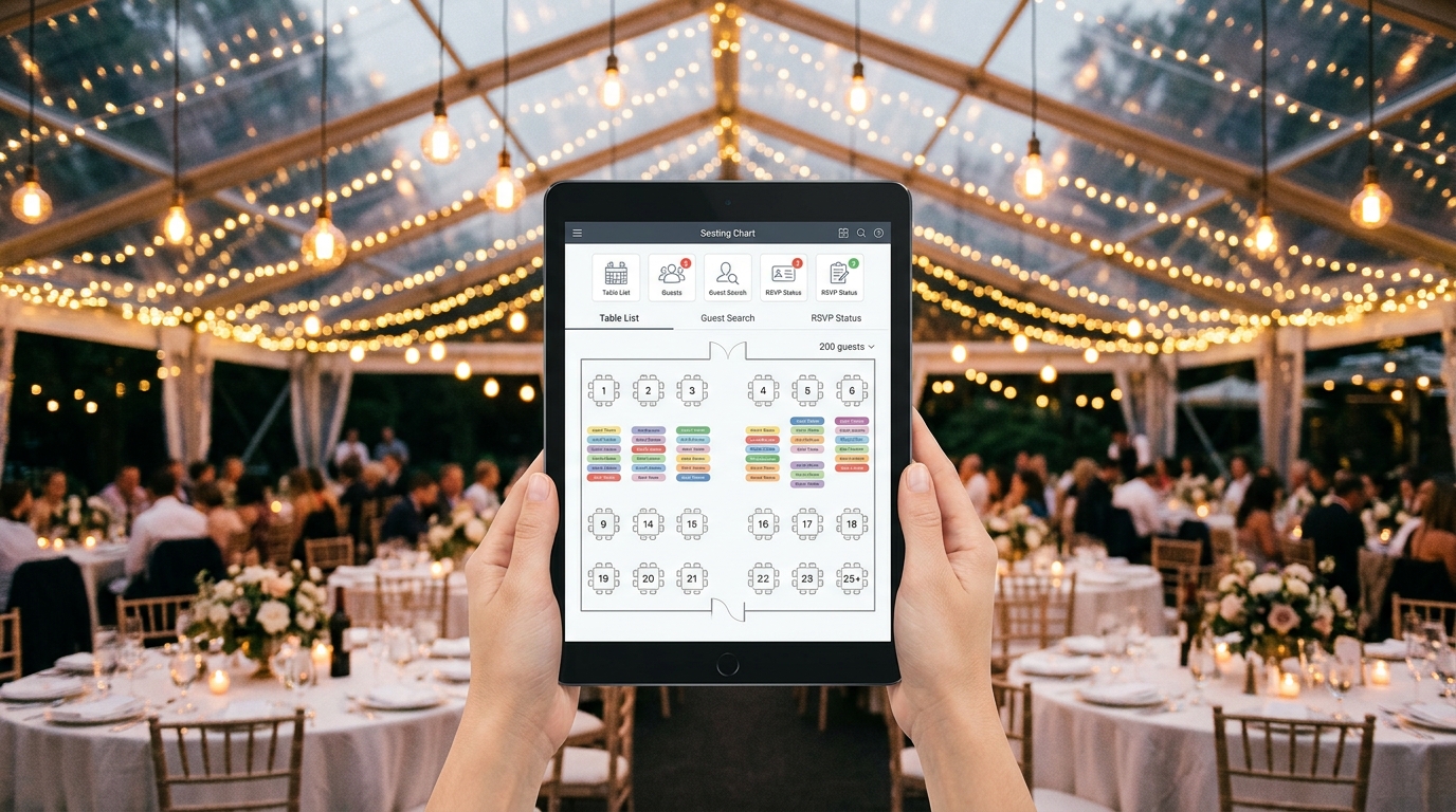 Digital Seating Charts for Large Weddings: Managing 200+ Guests ...