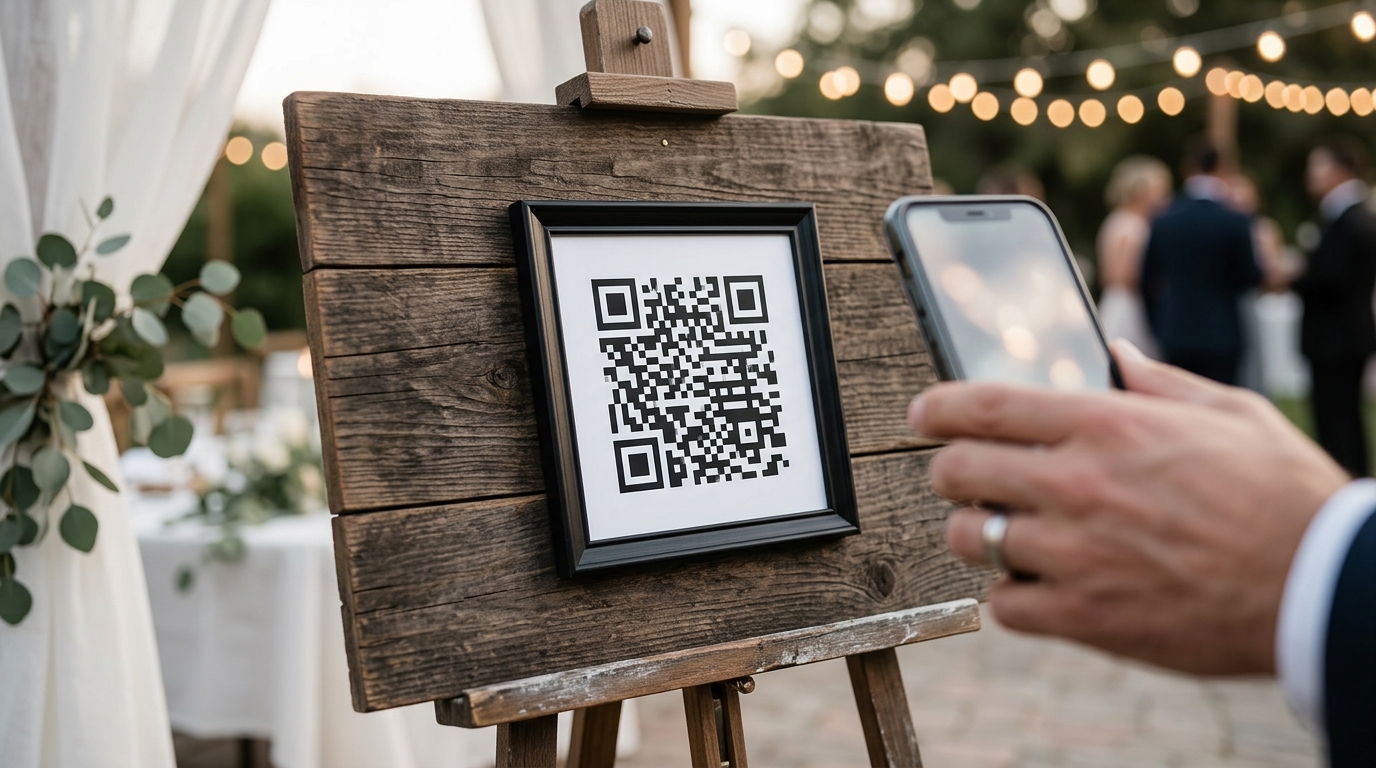 Free QR Code Wedding Sign Templates: Download Now | SeatYourself