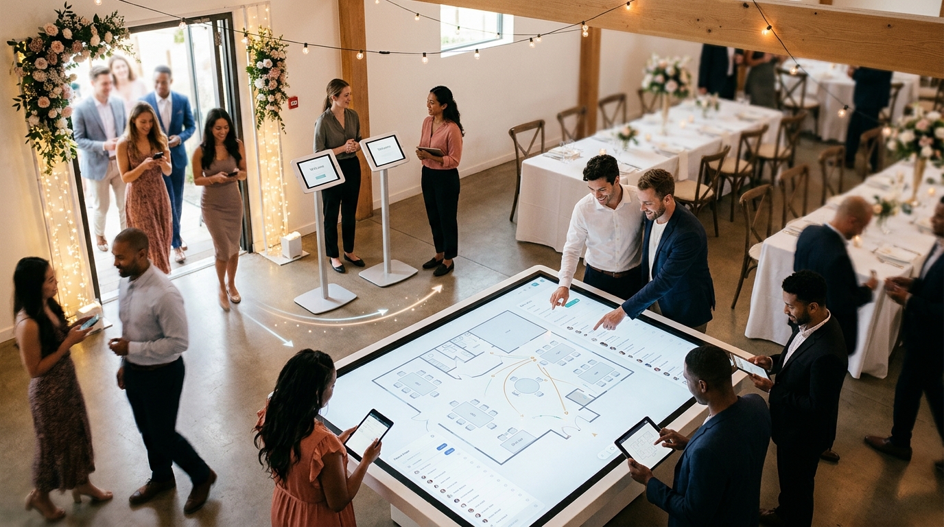 How to Manage Guest Flow at Your Wedding Reception with Digital Tools ...